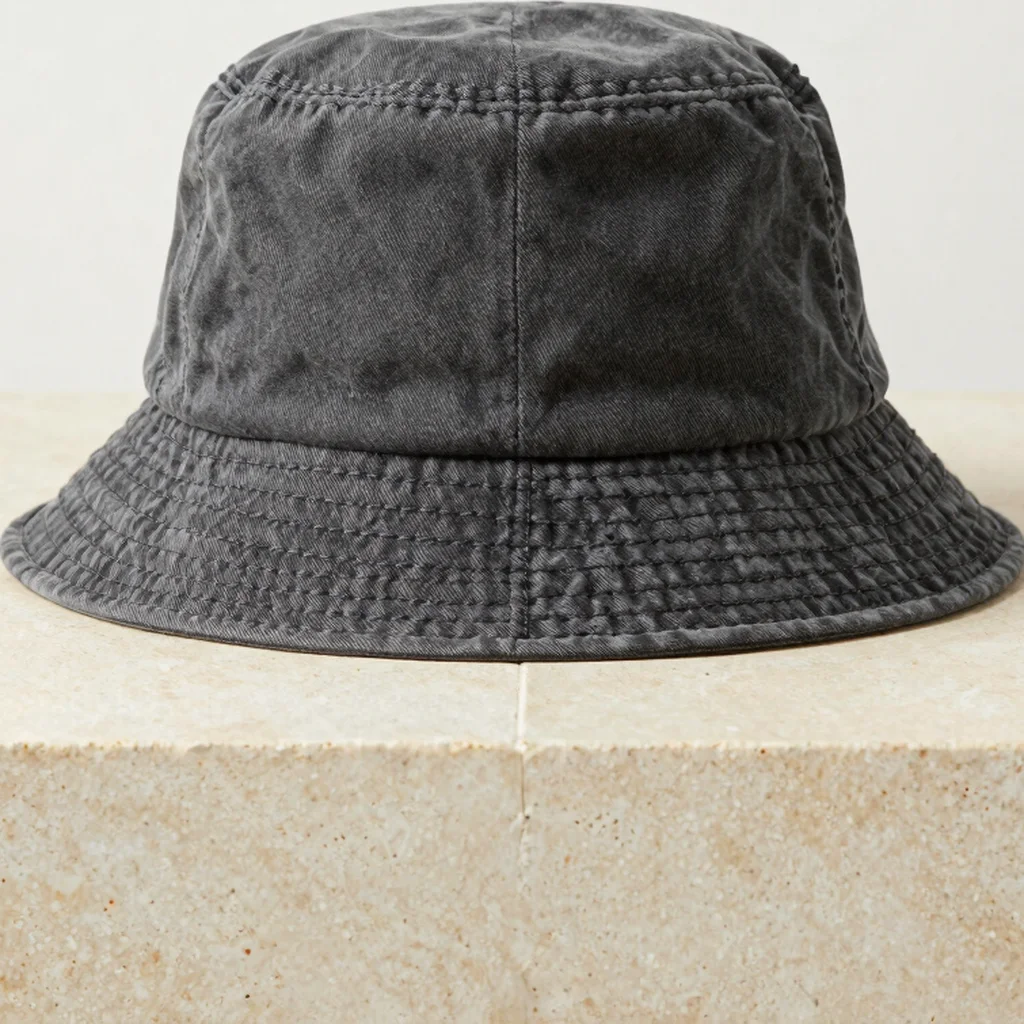 Washed Cotton Bucket Hat